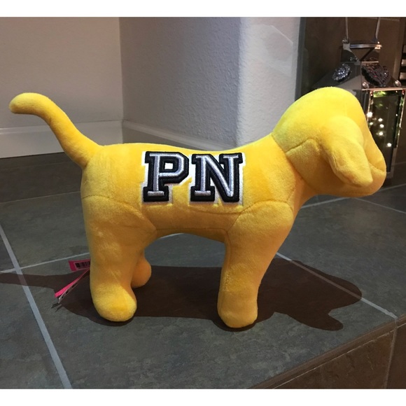 PINK Victoria's Secret Other - NWT Victoria’s Secret PINK Gold/Yellow Dog Plush